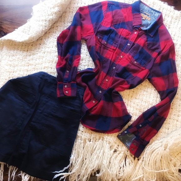 Jachs Tops - Jachs Girlfriend Flannel Top